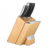 Kitchen stainless steel knife set with stand (6-piece)
